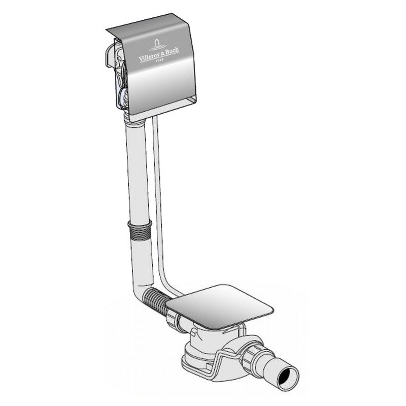 Villeroy & Boch Cпециальный набор для слива-перелива, цвет: белый/хром UPCON0123