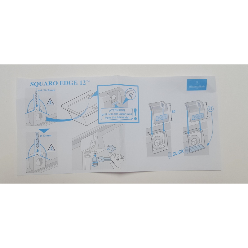 Villeroy & Boch Cпециальный набор для слива-перелива, цвет: белый/хром UPCON0123