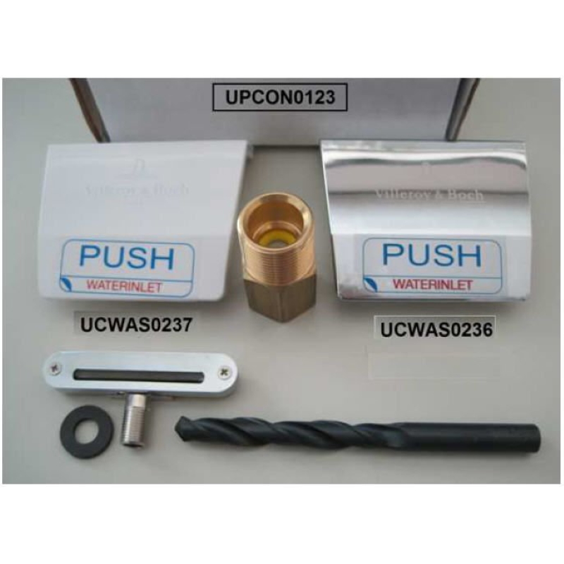 Villeroy & Boch Cпециальный набор для слива-перелива, цвет: белый/хром UPCON0123