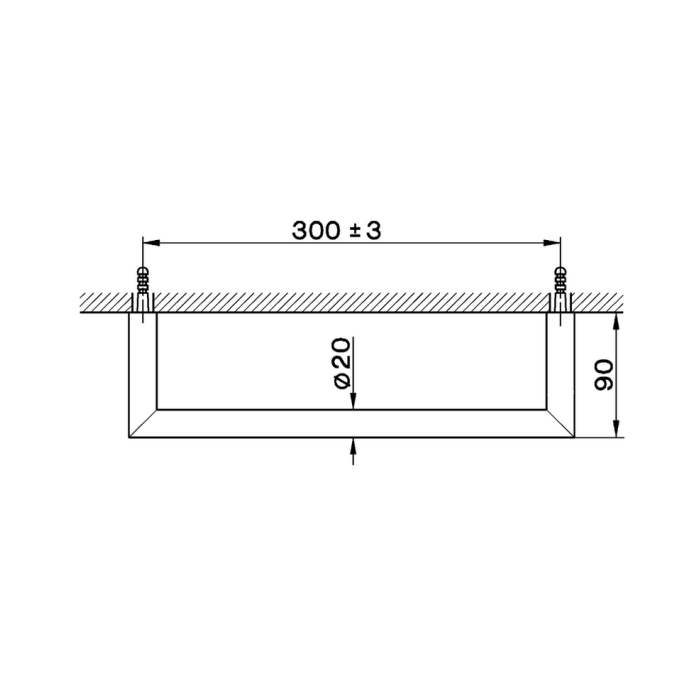 Cisal System Полотенцедержатель 30 см, подвесной, цвет: brushed nickel SY0901002F