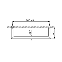 Cisal System Полотенцедержатель 30 см, подвесной, цвет: brushed nickel SY0901002F