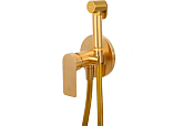 Remer Infinity Гигиенический душ со смесителем, шланг, с встраиваемой частью, цвет: oro spazzolato I65WBG