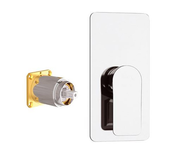 Remer Infinity Смеситель для душа встраиваемый на 1 потребителя, внешняя часть, цвет: oro spazzolato I30KBBG