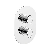 Cisal LineaViva Смеситель термостатический для душа встраиваемый на 3 потребителя, цвет: chrome LV01820021