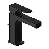 Cisal Cubic Смеситель для раковины, с донным клапаном, длина излива 13 см, цвет: night black CU00049540