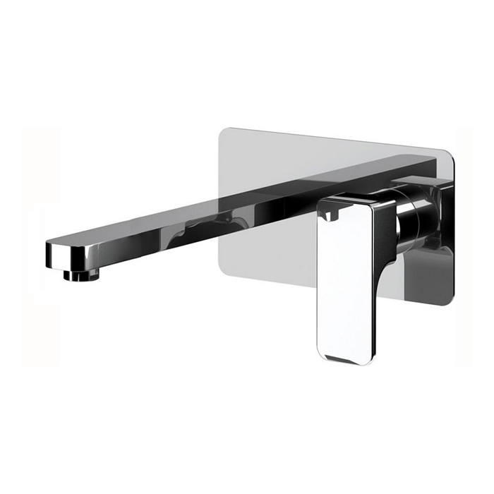 Cisal Cubic Смеситель для раковины встраиваемый, внешняя часть, длина излива 25 см, цвет: chrome CU00551321