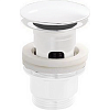 Cisal Донный клапан для раковины 1/4, Click-Clack, с переливом, цвет: white ZA00162041