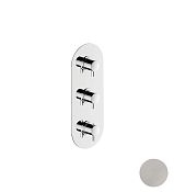 Cisal Less New Смеситель термостатический для душа встраиваемый на 3 потреб., цвет: brushed nickel LN01V2002F