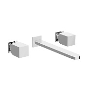 Cisal Hi-Rise Смеситель для раковины встраиваемый, внешняя часть, длина излива 25,5 см, цвет: chrome RI01351121