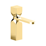 Cisal Hi-Rise Смеситель для раковины, с донным клапаном, длина излива 13 см, цвет: brushed gold RI0004942W