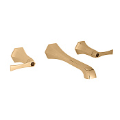 Cisal Cherie Смеситель для раковины встраиваемый, внешняя часть, излив 20 см, цвет: gold/night black CF0135107C