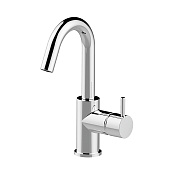 Cisal Less New Смеситель для раковины, без донного клапана, длина излива 12 см, цвет: chrome LN00048521