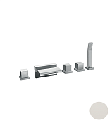 Cisal Roadster Смеситель на борт ванны, с ручным душем, на 5 отверстий, цвет: snow white RA0002604Q