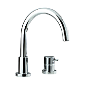 Cisal Less New Смеситель на борт ванны, без ручного душа, на 2 отверстия, цвет: chrome LN00125021