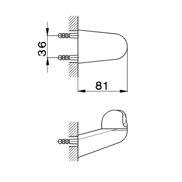 Cisal Shower Держатель для ручного душа настенный, цвет: chrome DS00050021