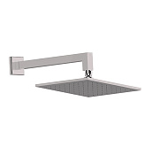 Cisal Shower Верхний душ 25 см, 1 вид струи, кронштейн настенный 34 см, цвет: brushed nickel DS0136602F