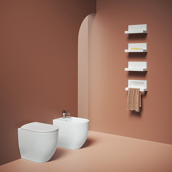 ArtCeram Monet Унитаз напольный безободковый 36x52 см, цвет: matt white MNV002 05 00