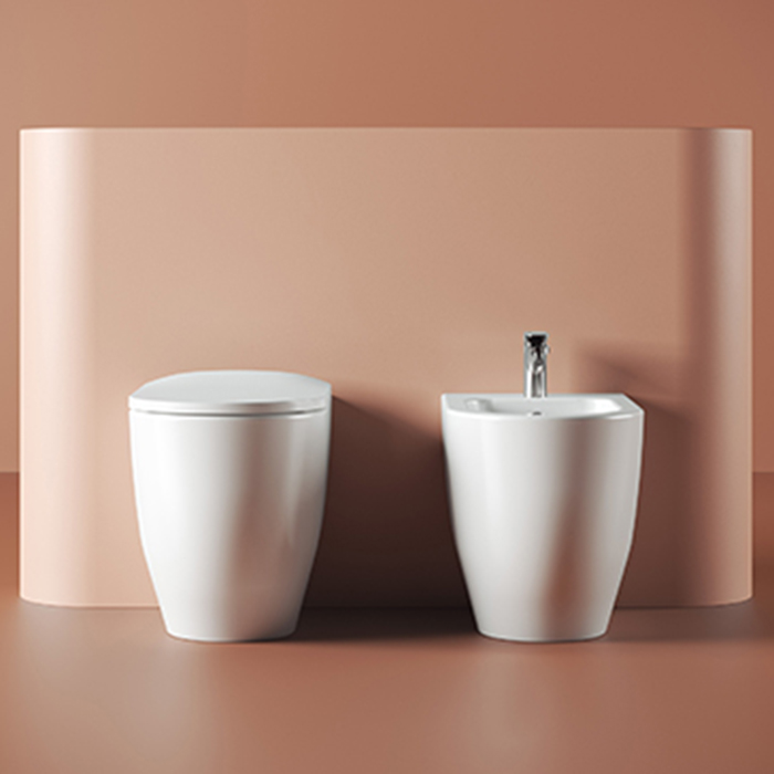 ArtCeram Monet Унитаз напольный безободковый 36x52 см, цвет: matt white MNV002 05 00