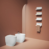 ArtCeram Monet Унитаз напольный безободковый 36x52 см, цвет: matt white MNV002 05 00