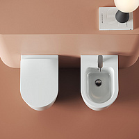 ArtCeram Monet Унитаз напольный безободковый 36x52 см, цвет: matt white MNV002 05 00