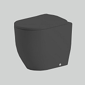 ArtCeram Monet Унитаз приставной безободковый 36x52 см, цвет: matt black MNV002 17 00