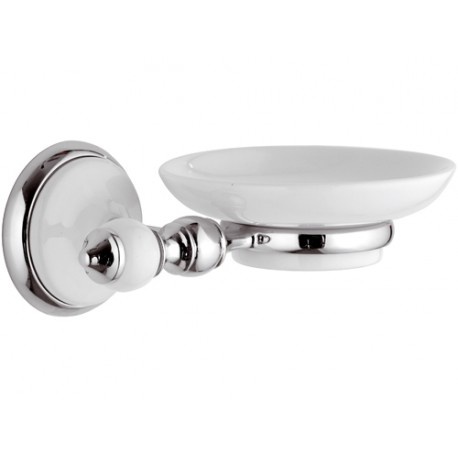 Remer Epoca Мыльница с керамической чашей, подвесная, цвет: cromo EP10CR