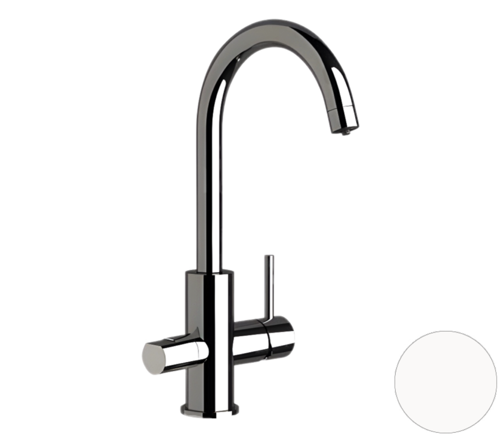 Remer X Style Смеситель для кухни, с независимым каналом для питьевой воды, цвет: bianco opaco N792DWBO