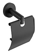 Remer Guest Держатель туалетной бумаги с крышкой, подвесной, цвет: nero opaco GS60NO
