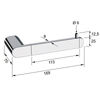 Remer Lounge Держатель туалетной бумаги, подвесной, цвет: oro lucido LN61DO