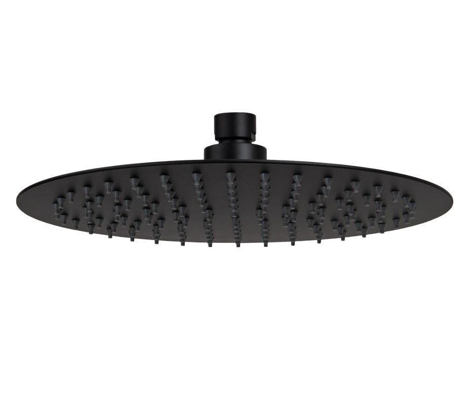 Remer Верхний душ 20 см, 1 режим, без кронштейна, цвет: nero opaco 357UFM20NOx