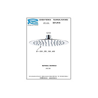 Remer Верхний душ 20 см, 1 режим, без кронштейна, цвет: nero opaco 357UFM20NOx
