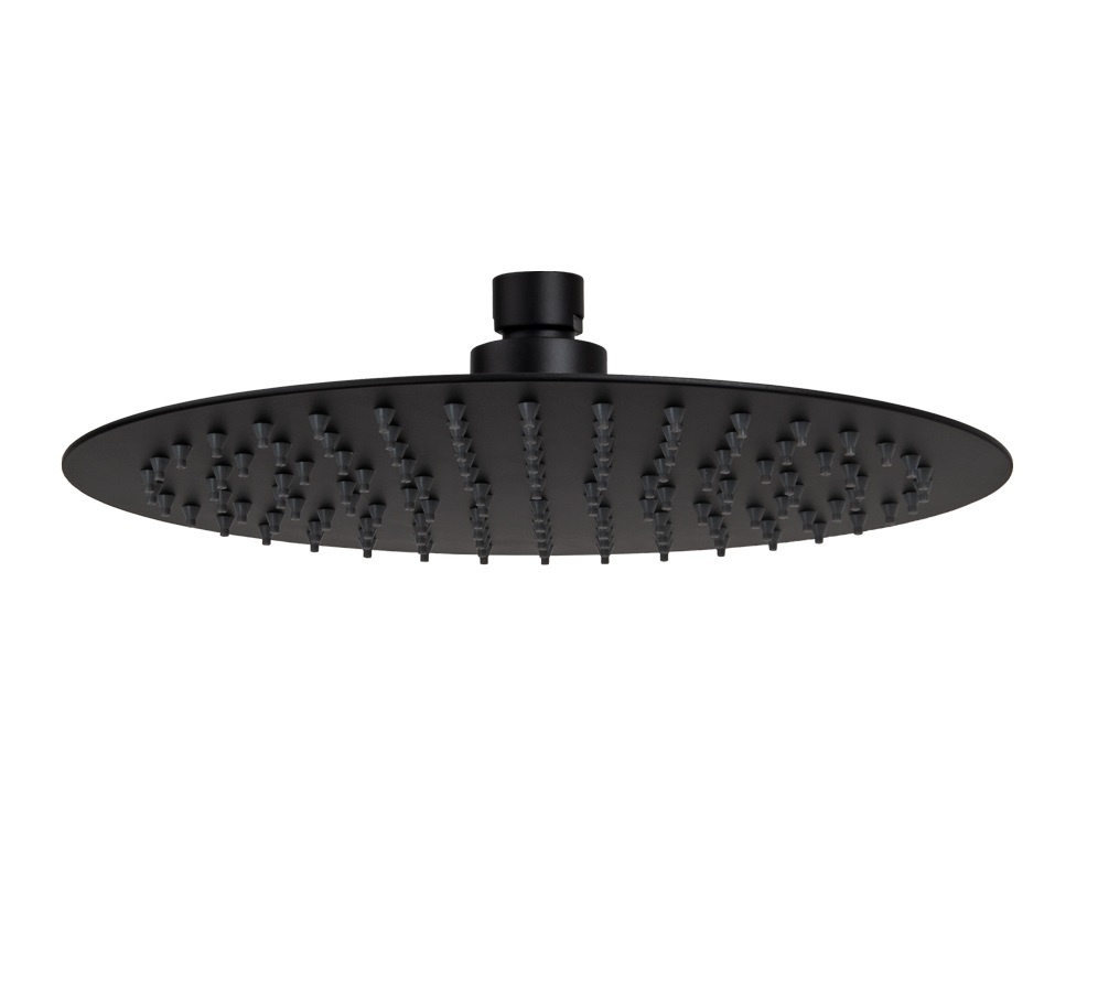 Remer Верхний душ 30 см, 1 режим, без кронштейна, цвет: nero opaco 357UFM30NOX