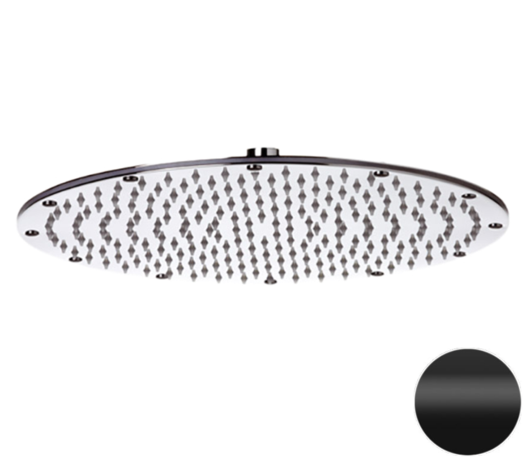 Remer Верхний душ 35 см, 1 режим, без кронштейна, цвет: nero opaco 359MMXLNOX