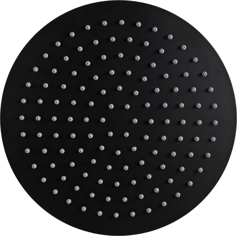 Remer Верхний душ 40 см, 1 режим, без кронштейна, цвет: nero opaco 357UFM40NOX