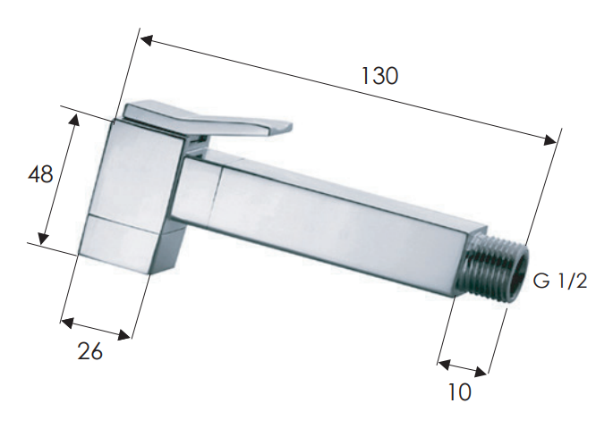 Remer Лейка гигиенического душа, цвет: oro lucido 332OSDO