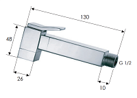 Remer Лейка гигиенического душа, цвет: oro lucido 332OSDO