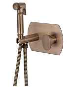 Remer Infinity Гигиенический душ со смесителем, шланг, с встраиваемой частью, цвет: vecchio ottone I60VO