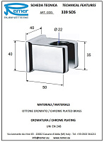 Remer Держатель ручного душа, цвет: nichel spazzolato 339SOSNP