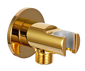 Remer Шланговое подключение с держателем душа, цвет: oro lucido 337MDO