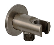 Remer Шланговое подключение с держателем душа, цвет: nichel spazzolato opaco 337MNPO