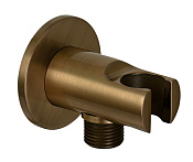 Remer Шланговое подключение с держателем душа, цвет: vecchio ottone 337MVO