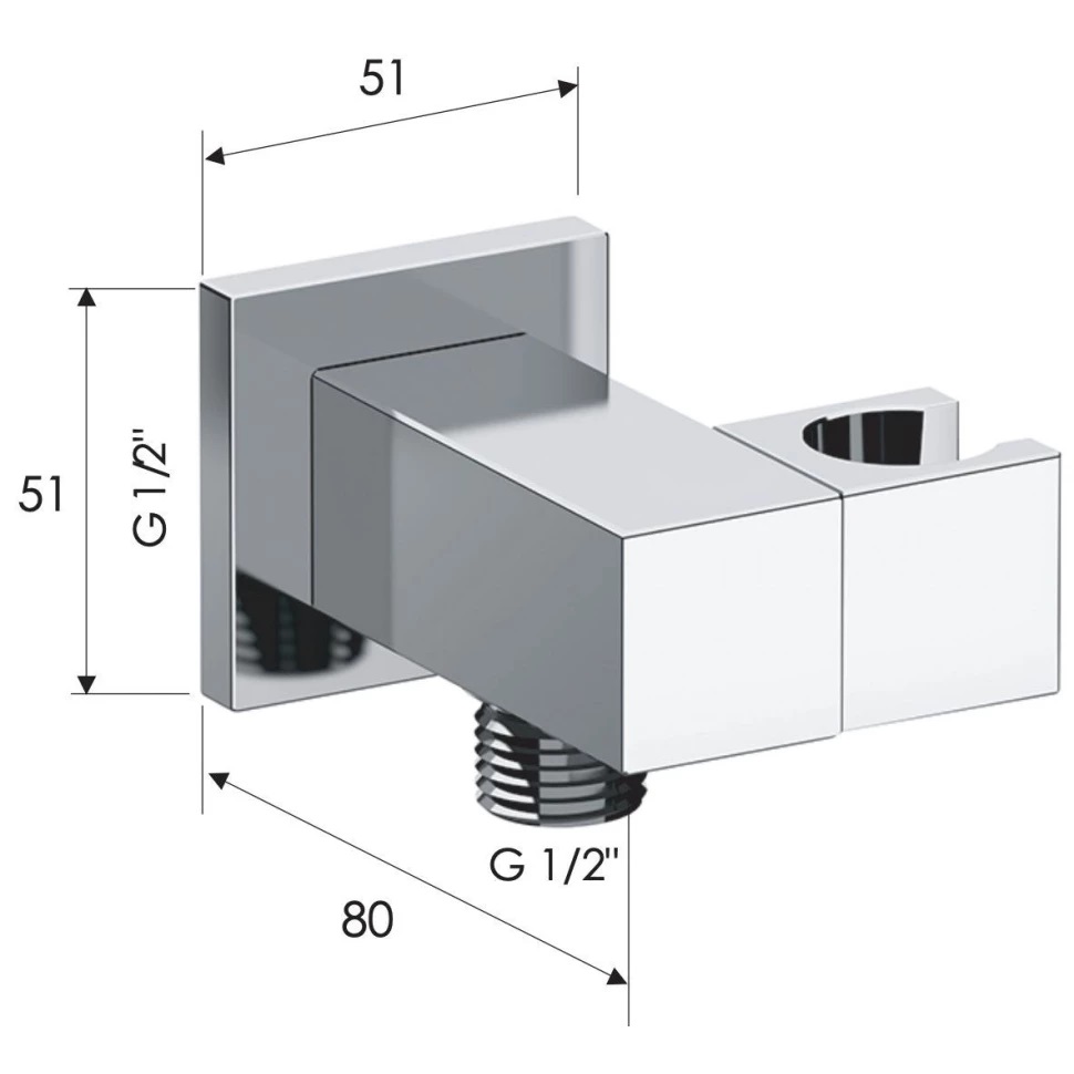 Remer Шланговое подключение с поворотным держателем душа, цвет: vecchio ottone 337SVO