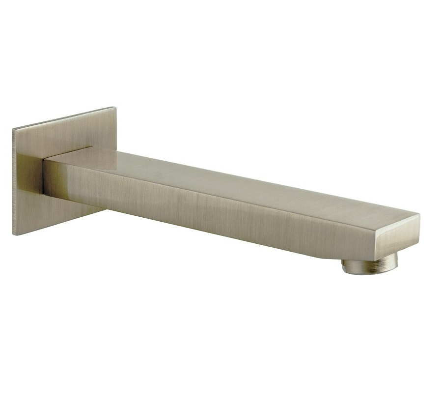 Remer Qubika Излив настенный 18 см, цвет: nichel spazzolato 91QNP