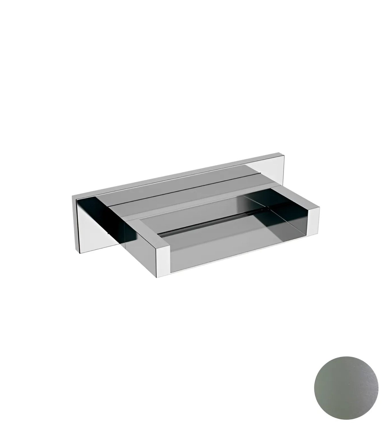 Remer Излив настенный каскадный 10,3 см, цвет: nichel spazzolato 91ZCNP