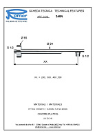 Remer Кронштейн настенный 41,5 см, цвет: vecchio ottone 348N40VO