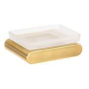 Remer Lounge Мыльница с чашей из матового стекла, подвесная, цвет: oro spazzolato LN10BG