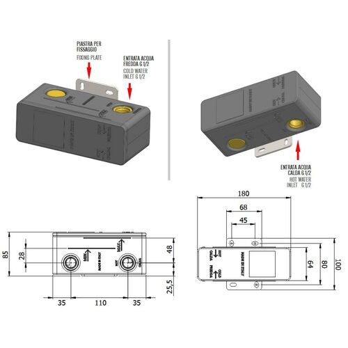 Remer Скрытая часть для смесителя RRBOX15