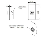 Remer Absolute Смеситель для душа встраиваемый на 1 потребителя, внешняя часть, цвет: oro spazzolato AU30KBBG