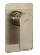 Remer Infinity Смеситель для душа встраиваемый, 1 потребитель, цвет: nichel spazzolato I30NP