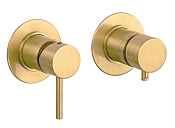 Remer X Style Смеситель для ванны встраиваемый 2 потребителя, с скрытой частью, цвет: oro spazzolato X96BG